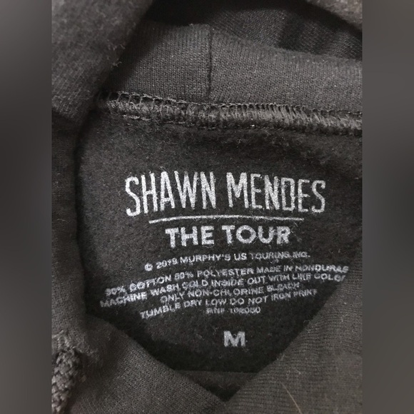 SHAWN Mendes The Tour 2019 Womens Cotton Long Sleeve Hoodie Sweatshirt Size M - Picture 11 of 12